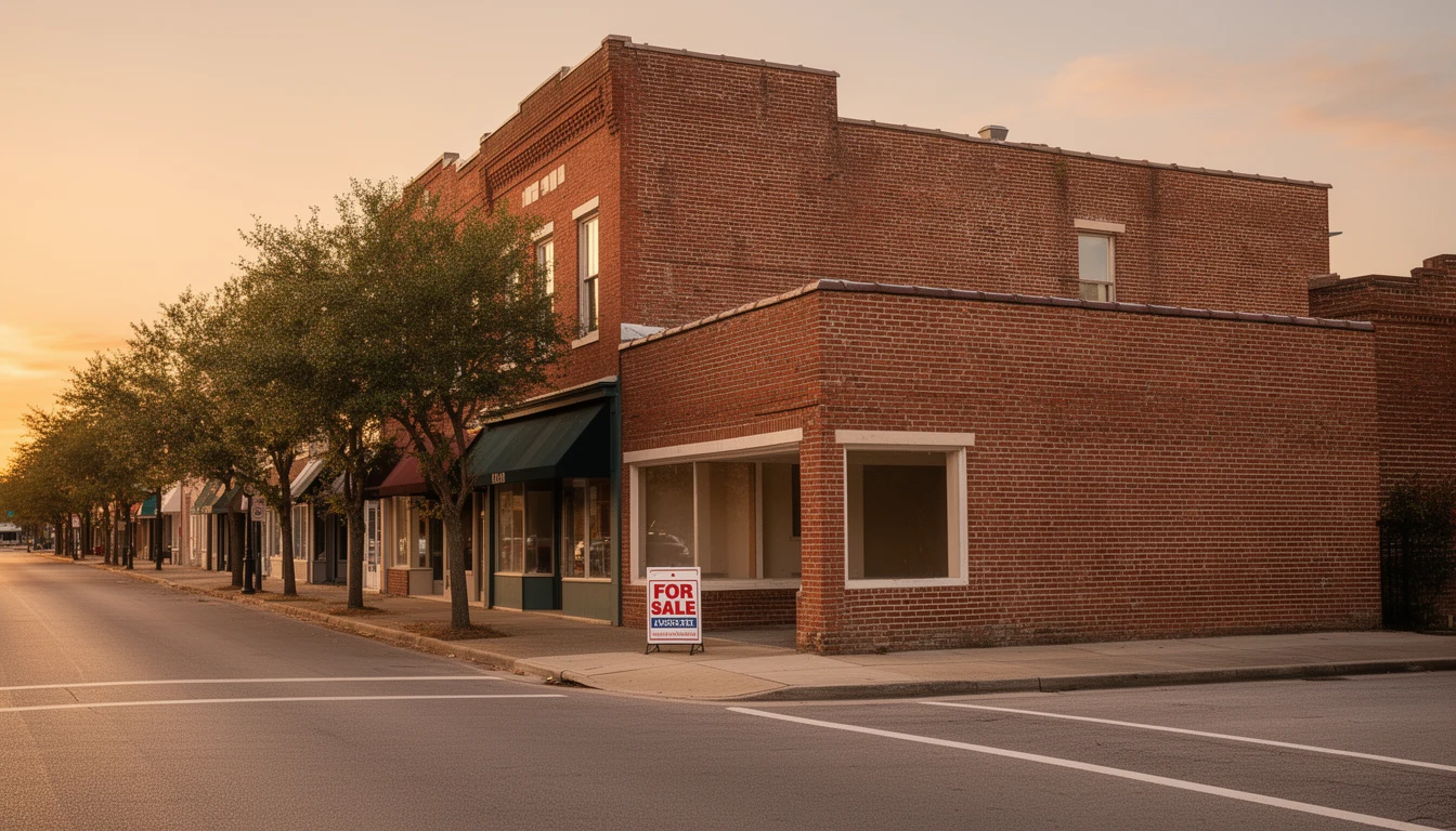 Downtown Greenville, North Carolina, along Evans Street